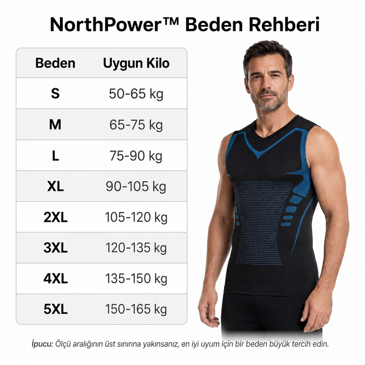NorthPower | Göbek Ve Göğüs Fazlalıklarını Anında Gizleyip Düzleştiren İyonik Toparlayıcı Atlet